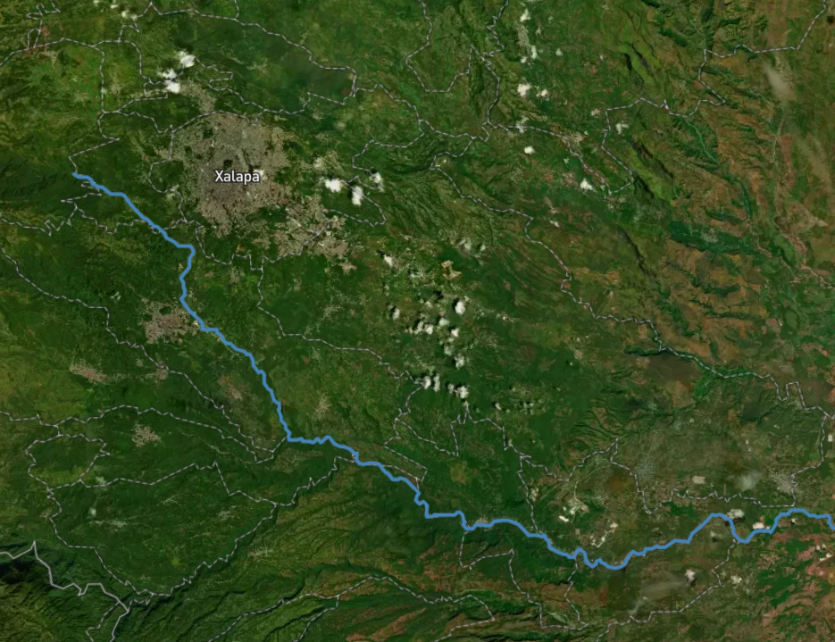 trayectos del agua