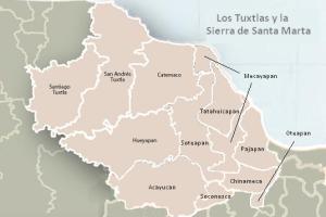 Mapa Tuxtlas